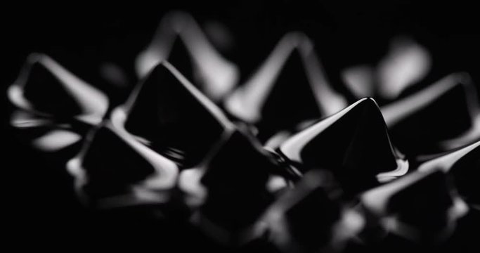 Strange black spikes emerging from magnetic fluid