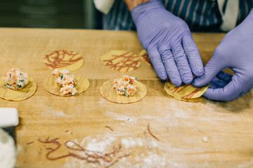 Hand Made Lobster Ravioli 