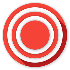 Target button Material Dsign style illustration