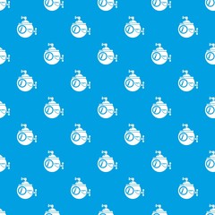 Submarine travel pattern vector seamless blue repeat for any use