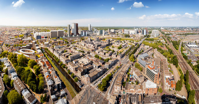 Den Haag Panorama von oben, Sitz der niederländischen Regierung