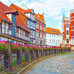 Old street in Quedlinburg