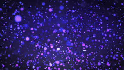 Purple particles background, dust particles with real lens flare. glitter lights. Abstract glitter background, gold bokeh background