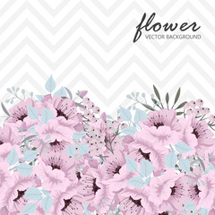 Botanical greeting invitation card template design