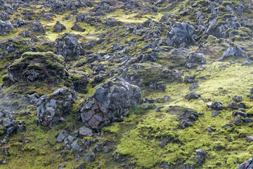 Lavagestein, Landmannalaugar, Island