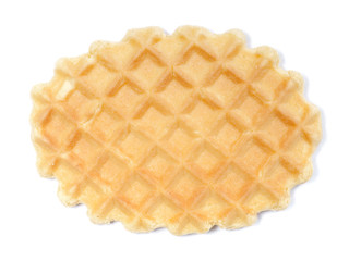 Crisp waffle isolated