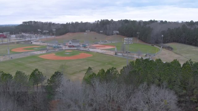 baseball field flyover