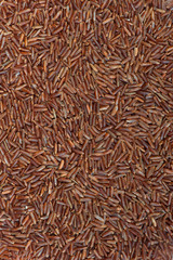 Surface covered with the red rice
