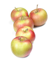 Group of natural eco apples