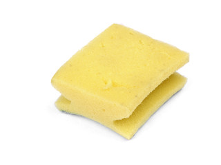 Old and dirty kitchen dish washing sponge