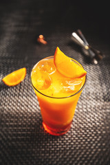 Refreshing aperol orange cocktail