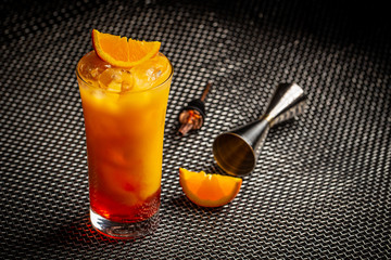 Classic italian aperol orange cocktail