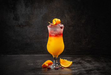 Sex on the beach cocktail