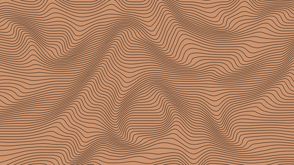 Colorful curvy geometric lines wave pattern texture on colorful background. Wave Stripe Background. Abstract background with distorted shapes. Illusion of movement, op art pattern.