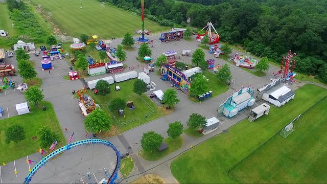 Empty Mt. Olive Carnival, aerial