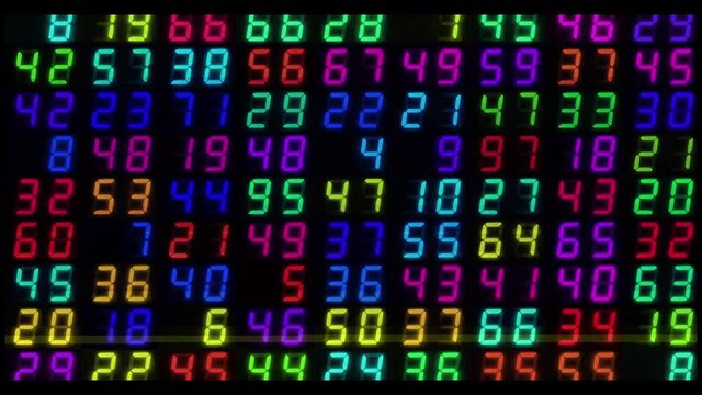 numbers code information clock counting glitch