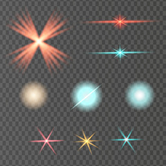 Colorful realistic special effects.