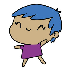 cartoon of a cute kawaii girl