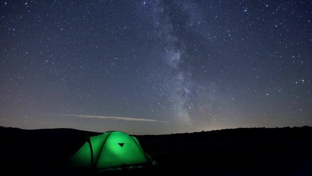 Camping under the Milky Way