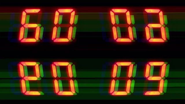 numbers code information clock counting glitch