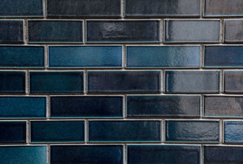 blue gray ceramic brick tile