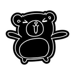 cartoon icon kawaii cute teddy bear