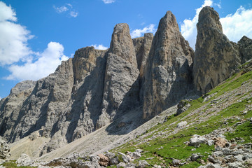 Bergpanorama in den Dolomiten