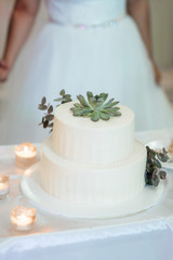 wedding cake at the wedding of the newlyweds