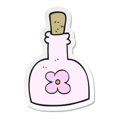 sticker of a cartoon beauty product