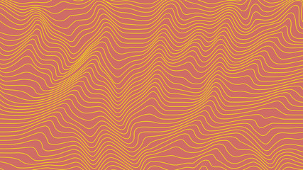 Colorful curvy geometric lines wave pattern texture on colorful background. Wave Stripe Background....