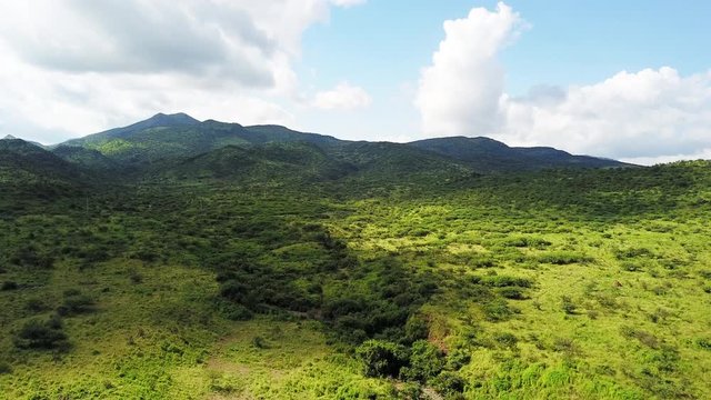 Mountain range in Great Rift Valley, aerial