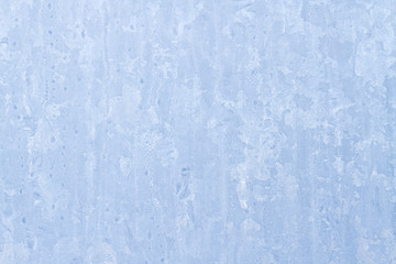 Frosty patterns on a frozen ice box in the early morning