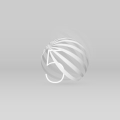 Metal easter egg sphere art gradient shadow numbers ampersand round design letters reflect