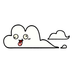 comic book style cartoon clouds