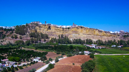 Fototapeta na wymiar Arcos de la Frontera. Cadiz. Andalusia. Spain. Drone Photo