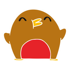cartoon cute kawaii red robin