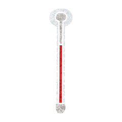 quirky retro illustration style cartoon thermometer