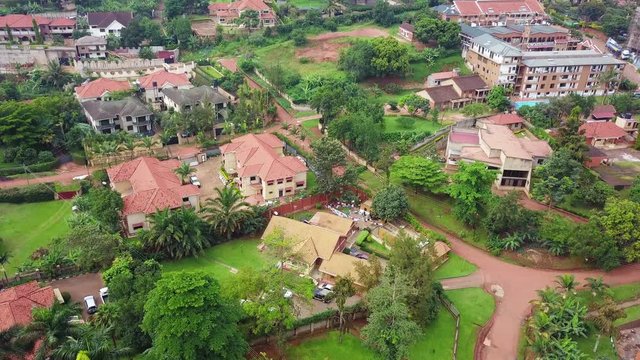 Uganda architecture in Kampala, aerial