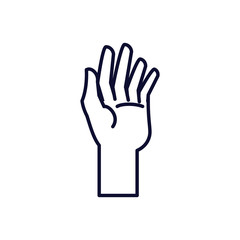 hand human isolated icon