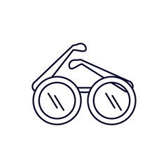 optical eyeglasses isolated icon