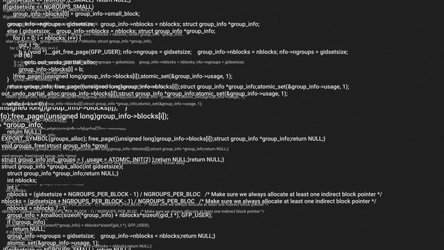 B&W screen coding hacker concept animation with glitch. Programming code typing error. Big data and Internet cyber attack. Programming code abstract. Blockchain concept, computer digital code