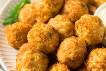 Homemade Seafood Mini Crab Cake Balls