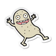 sticker of a cartoon potato