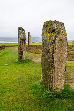United Kingdom, Scotland, Orkney Islands, Mainland, Ring of Brodgar, UNESCO world heritage sight