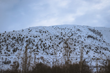 Snowy mountain