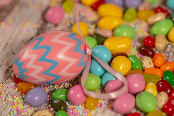 Fototapeta na wymiar Easter with eggs