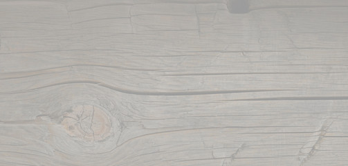 Neutral gray wood background. Flat tone bleached wooden board.