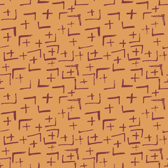 Tie Dye Japanese Geometric Modern Seamless Pattern. Scribble Cartoon Doodle Craft Texture. Geo Wabi Sabi Bohemian Kimono Print. Boho Tie Dye Ikat Batik. Scribble Craft Doodle Seamless Collage
