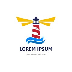 Obraz na płótnie Canvas Lighthouse Logo Template