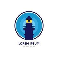 Modern Lighthouse Logo Template